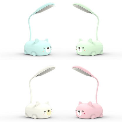 Cartoon Cat Design LED Eye Protection Reading Lamp USB Rechargeable Desk Lamp