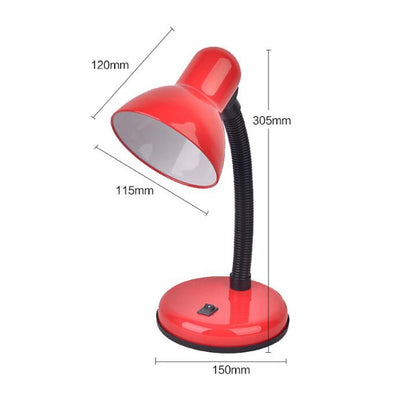 Vintage Iron LED Desk Lamp Push Button Switch Eye Protection Reading Led Light Table Lamps