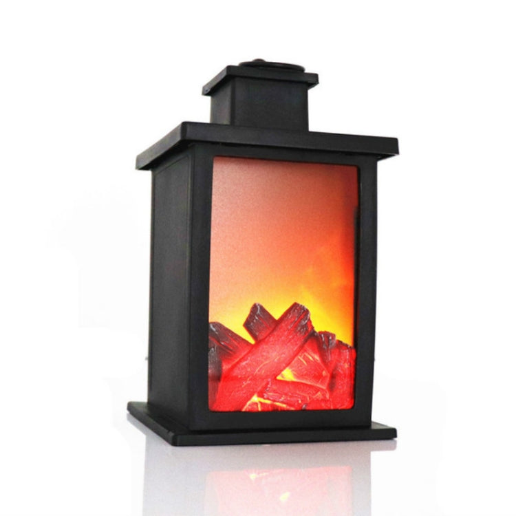 Outdoor LED Table Lamps Artificial Fireplace Candlestick Charcoal Flame Retro Decoration