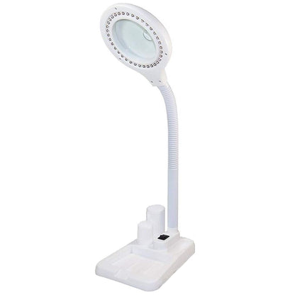 White LED Desk Lamp Desktop Magnifying Glass Work Lamp