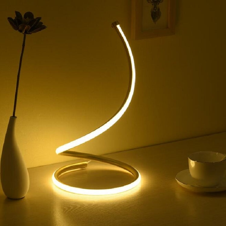 LED Spiral Table Lamp Home Living Room Bedroom Decoration Lighting Bedside Light