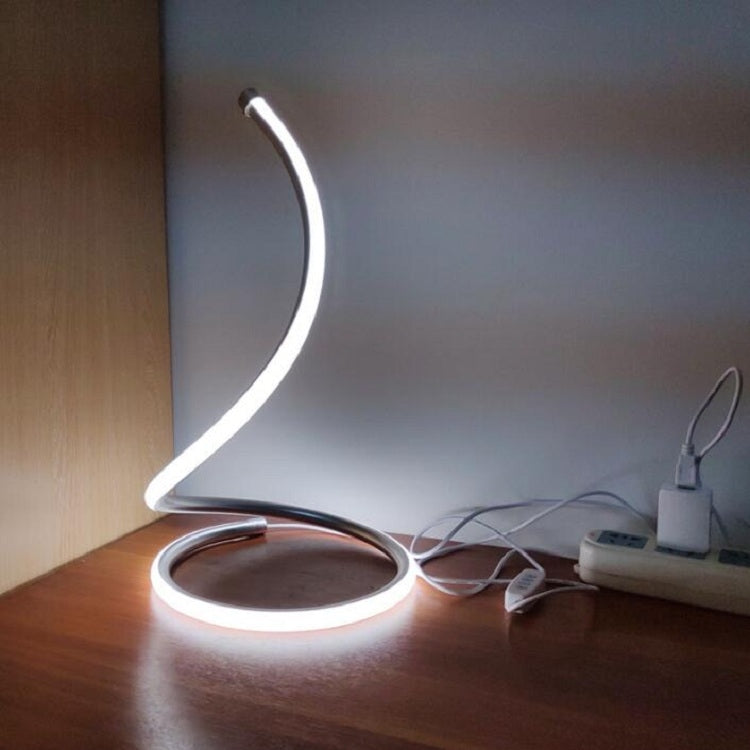 LED Spiral Table Lamp Home Living Room Bedroom Decoration Lighting Bedside Light