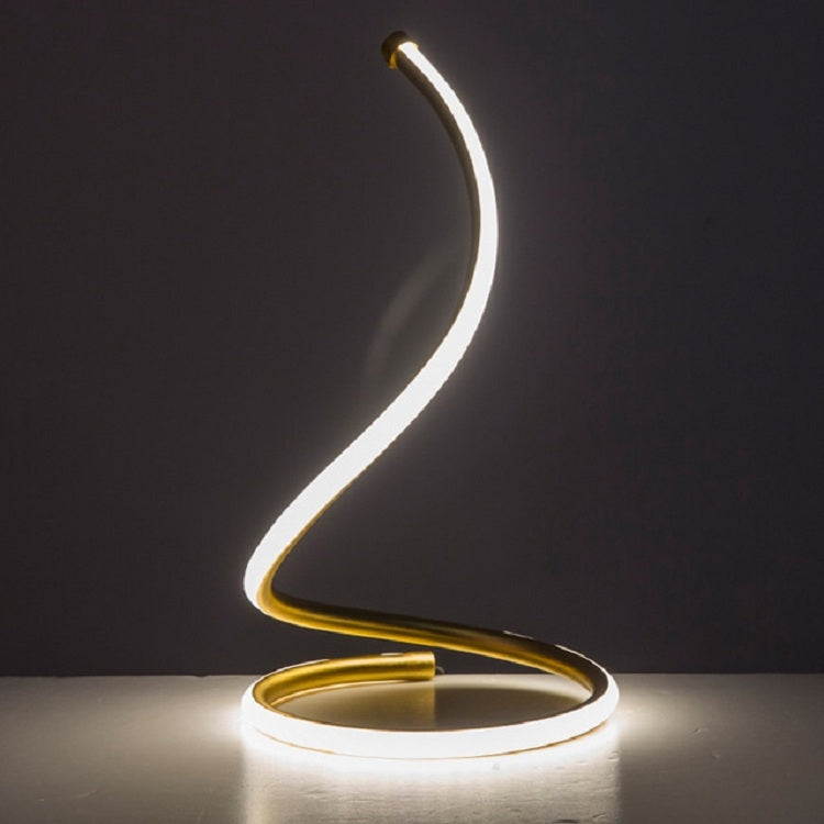 LED Spiral Table Lamp Home Living Room Bedroom Decoration Lighting Bedside Light