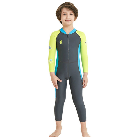 DIVE&SAIL Children Diving Suit Outdoor Long-sleeved One-piece Swimsuit Sunscreen Swimwear