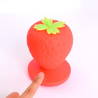 Creative Home LED Silicone Strawberry Night Light USB Rechargeable Bedside Decoration Atmosphere Light