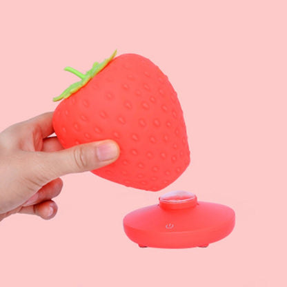 Creative Home LED Silicone Strawberry Night Light USB Rechargeable Bedside Decoration Atmosphere Light