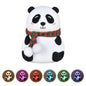 Cute Panda Night Light USB Charging Touch Control Colorful Silicone Bedside Lamp