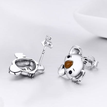 Koala Sterling Silver Ladies Gemstone Earrings, SCE381