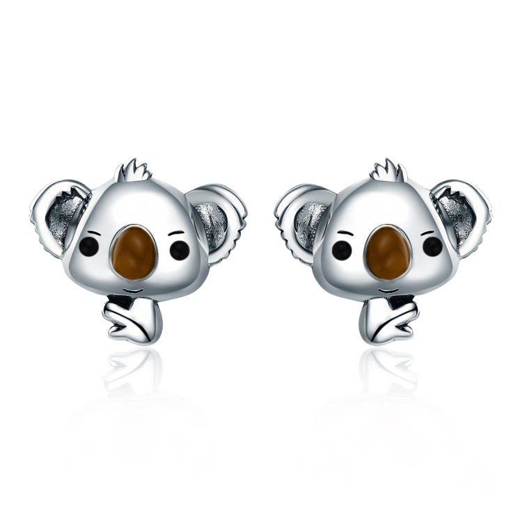 Koala Sterling Silver Ladies Gemstone Earrings, SCE381