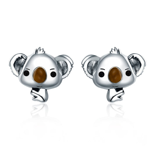 Koala Sterling Silver Ladies Gemstone Earrings, SCE381