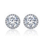 Zircon Earrings Sterling Silver Simple Girls Earrings, SCE358