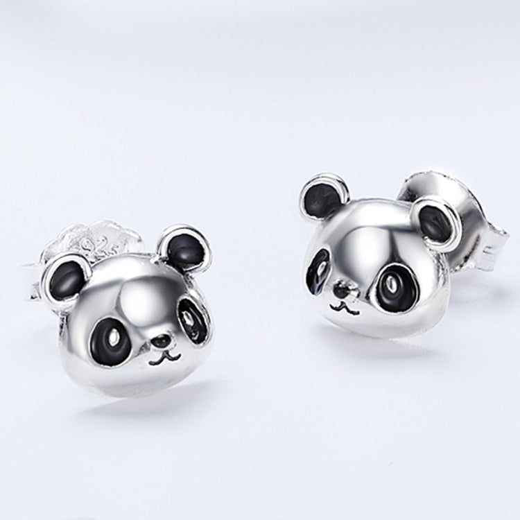 Panda S925 Sterling Silver Earrings Temperament Female Earrings, SCE386