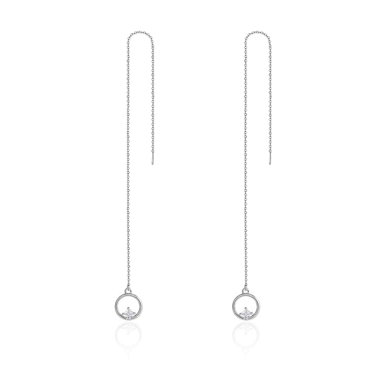 Valentine Day Gift Simple S925 Sterling Silver Stud Earrings, SCE080