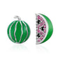 Watermelon S925 Sterling Silver Earrings Zircon Earrings, SCE105