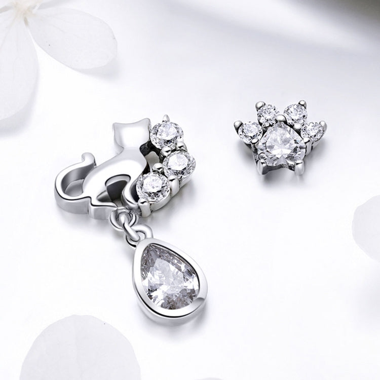 S925 Sterling Silver Cat Retro Earrings Female Earrings, SCE424