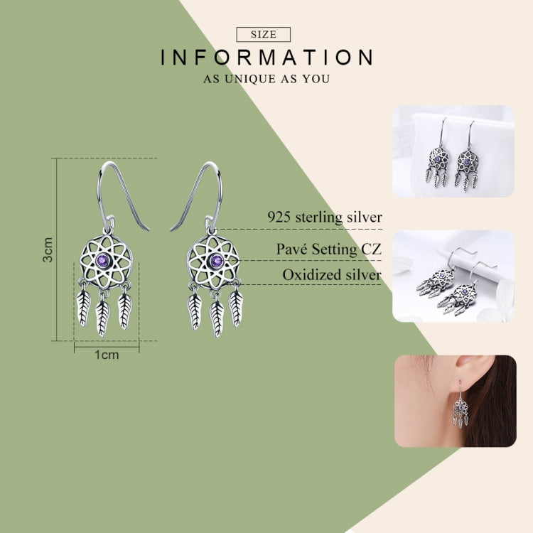 S925 Sterling Silver Temperament Earrings Hollow Earrings, SCE394