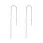 S925 Sterling Silver Stud Earrings Long Simple Ladies Earrings, SCE490