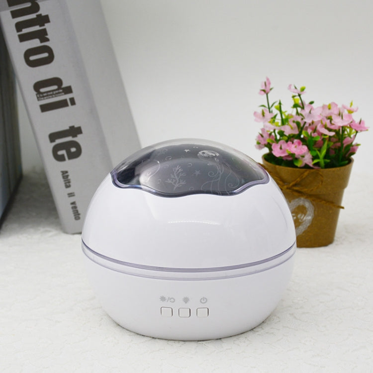 Small Ball USB Rotating Starry Sky Ocean Projector Night Light