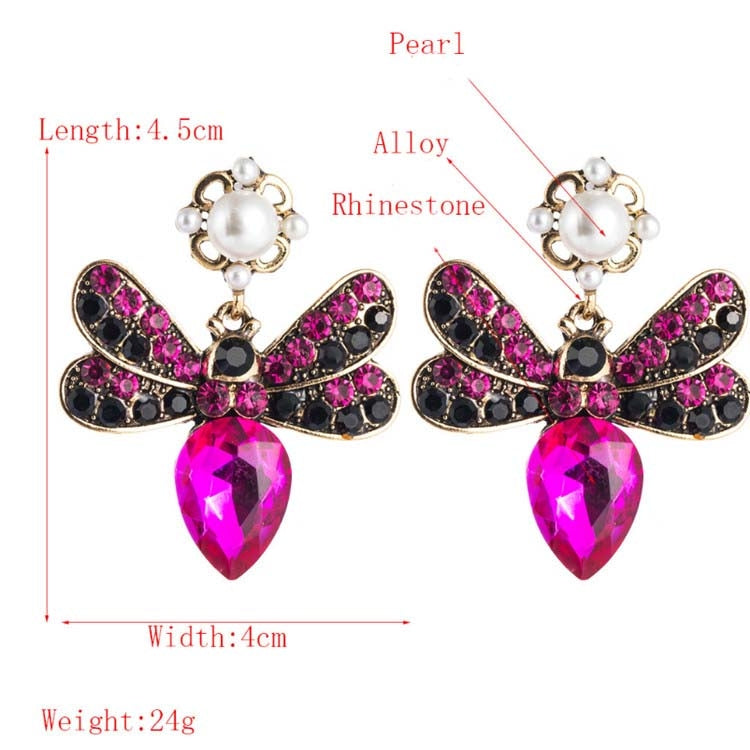 1 Pair Boho Butterfly Exaggerated Earrings