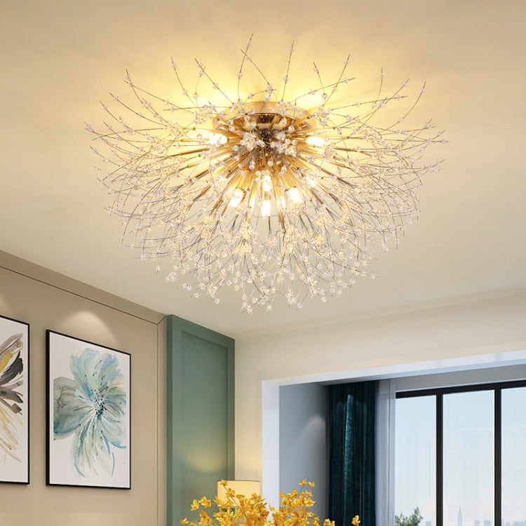 Bedroom Crystal Ceiling Lamp Creative Dandelion Living Room Lamp Dining Room Lamp