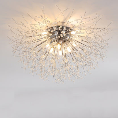 Bedroom Crystal Ceiling Lamp Creative Dandelion Living Room Lamp Dining Room Lamp