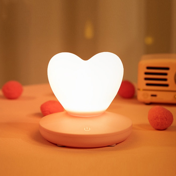 USB Bedside Nursing Night Light Romantic Love Heart Touch Sensing Light