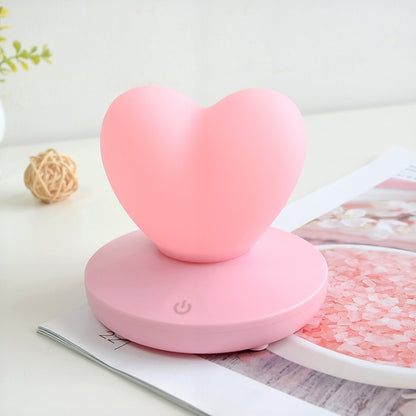 USB Bedside Nursing Night Light Romantic Love Heart Touch Sensing Light