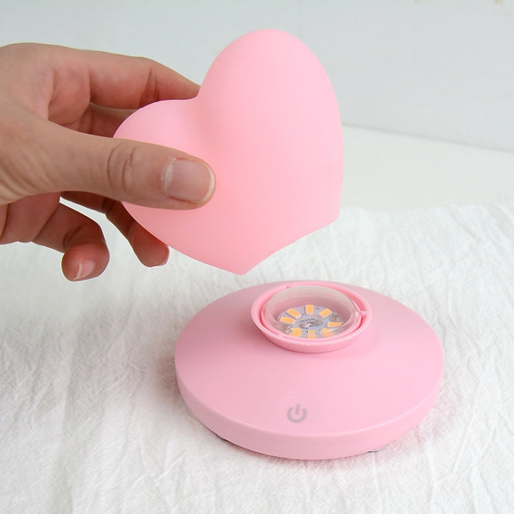 USB Bedside Nursing Night Light Romantic Love Heart Touch Sensing Light