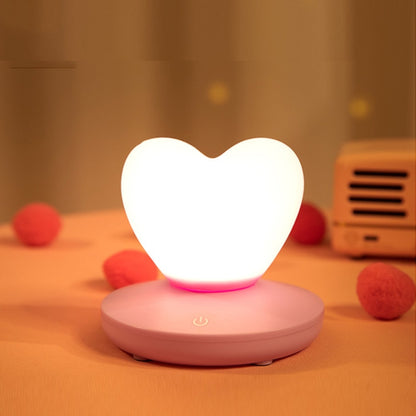 USB Bedside Nursing Night Light Romantic Love Heart Touch Sensing Light