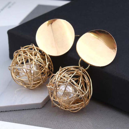 Ball Geometric Earrings For Women Hanging Dangle Earrings Drop Earrings