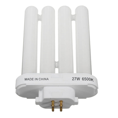 4 Rows Light Bulb 27W 6500K 4PinTube Compact Fluorescent Light Tube Energy Saving Lamp Bulb Tube Pure White Lighting