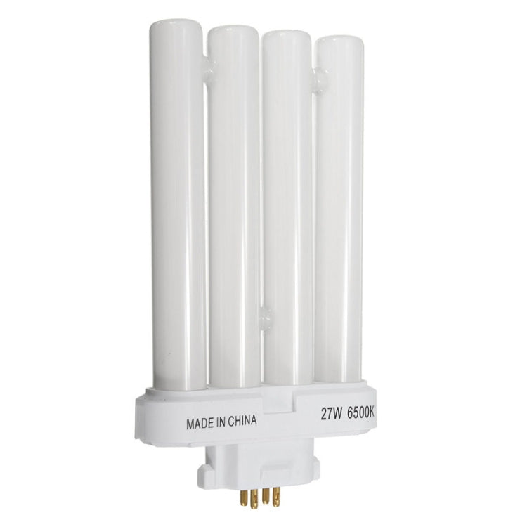 4 Rows Light Bulb 27W 6500K 4PinTube Compact Fluorescent Light Tube Energy Saving Lamp Bulb Tube Pure White Lighting