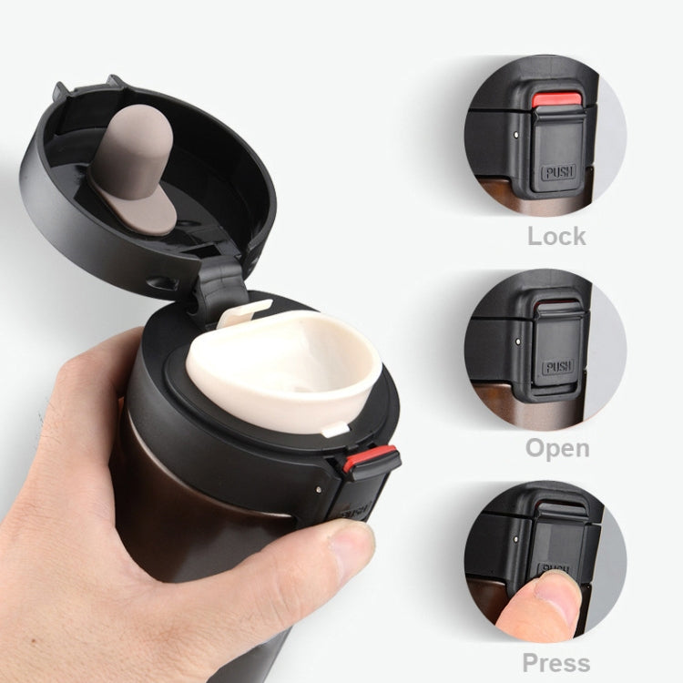 Double Wall Stainless Steel Vacuum Flasks 380ml Car Thermo Cup Coffee Tea Travel Mug Thermol Bottle