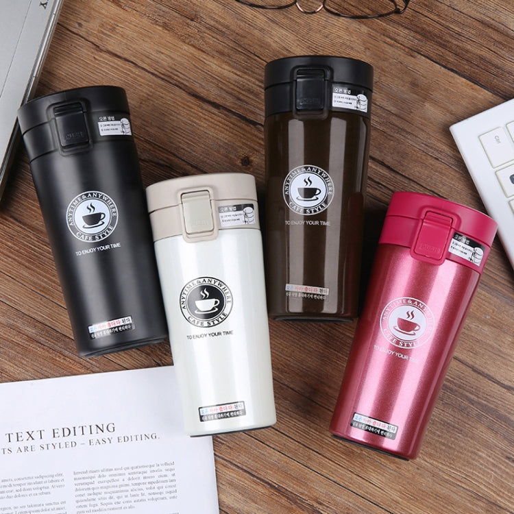 Double Wall Stainless Steel Vacuum Flasks 380ml Car Thermo Cup Coffee Tea Travel Mug Thermol Bottle