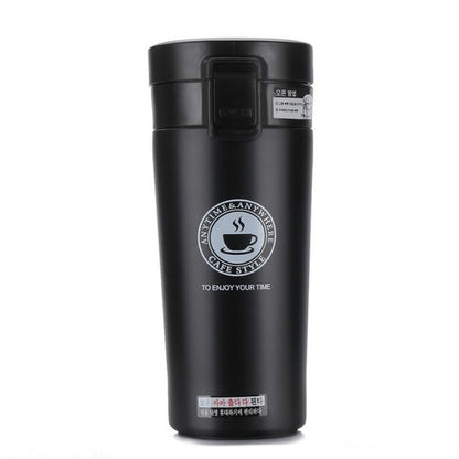 Double Wall Stainless Steel Vacuum Flasks 380ml Car Thermo Cup Coffee Tea Travel Mug Thermol Bottle