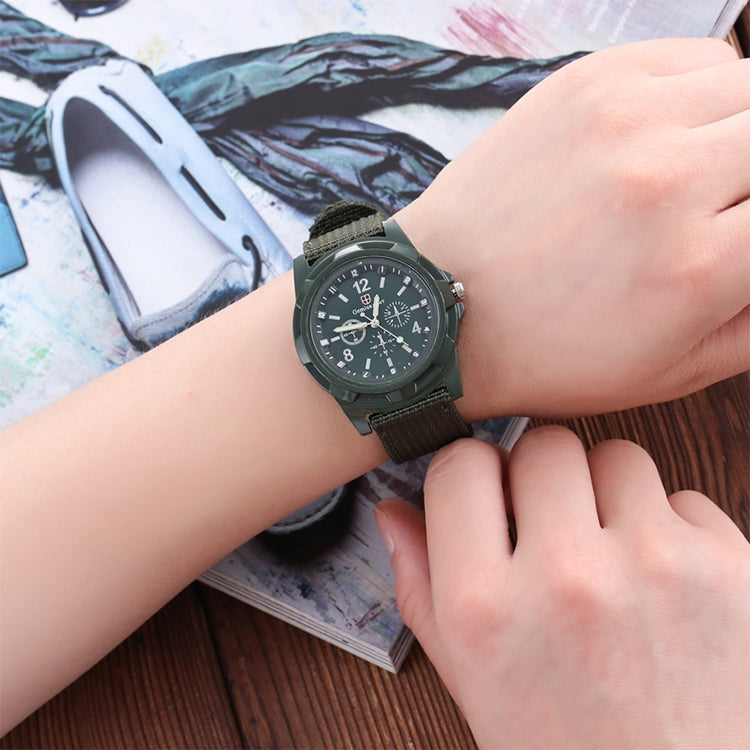 055 Men Canvas Strap Luminous Watch