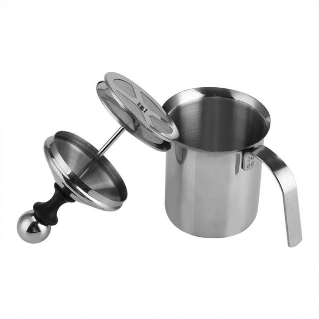 Stainless Steel Manual Foamer with Thickened Double Layer Foaming Filter