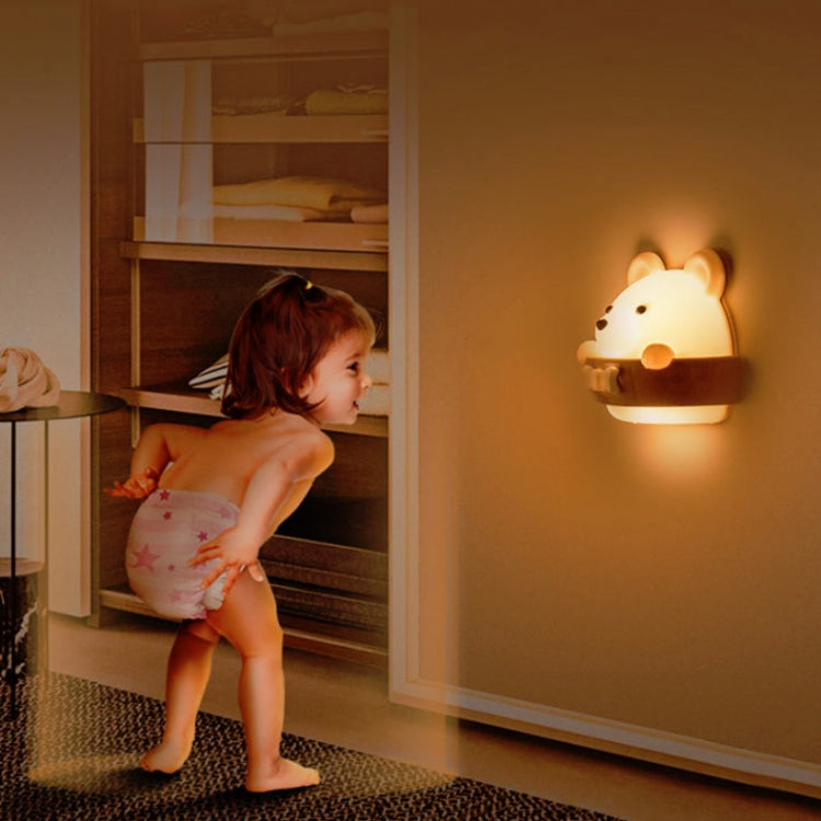 Bear Remote Control Night Light Bedside Eye Protection Wall Lamp with 3 Light Modes