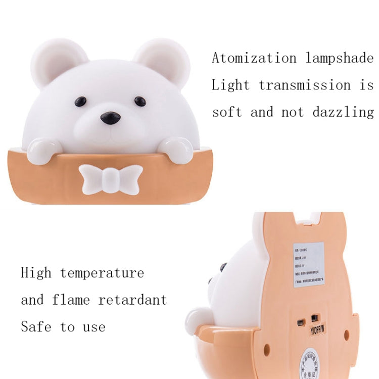 Bear Remote Control Night Light Bedside Eye Protection Wall Lamp with 3 Light Modes