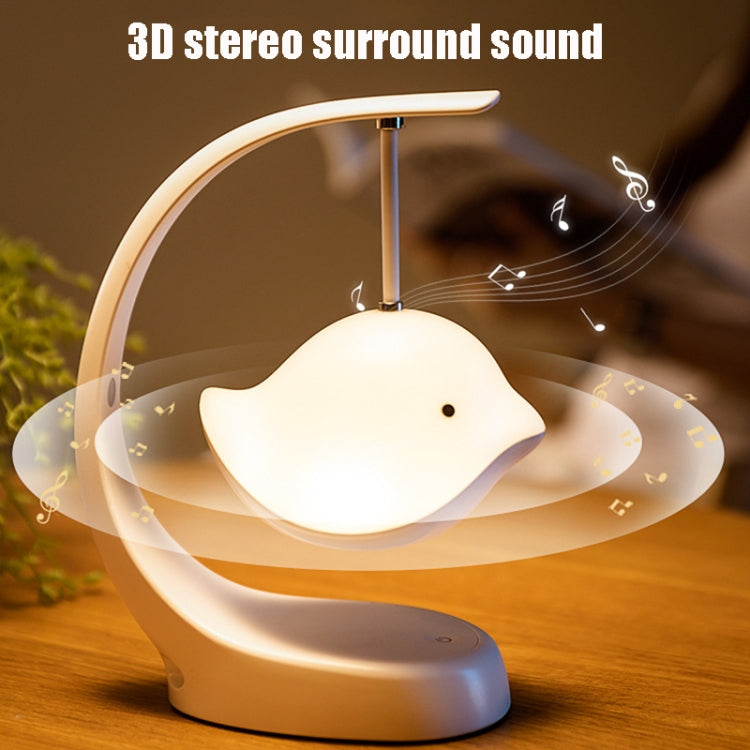 Bird Speaker Night Light Bedroom Bedside Music Desk Lamp