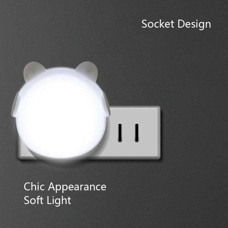 4 PCS Smart Light Control LED Bedroom Mini Night Light Energy-Saving Bedside Lamp, US Plug