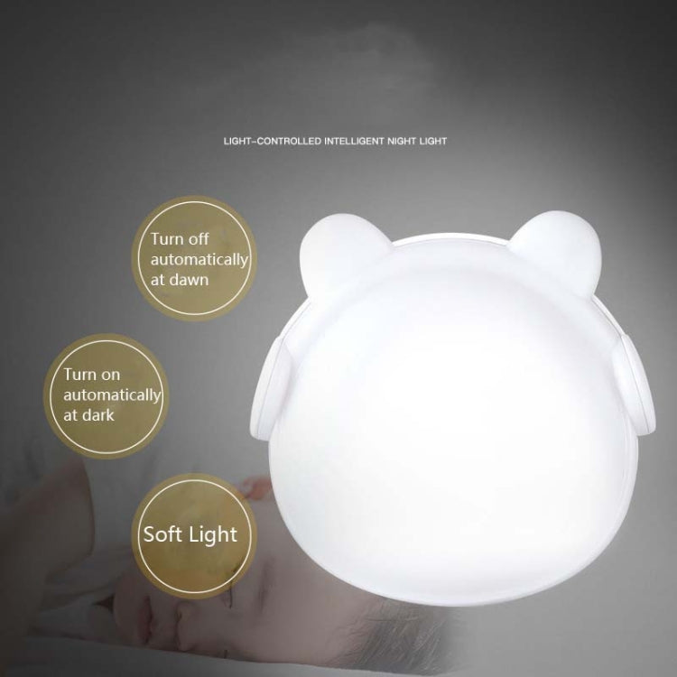 4 PCS Smart Light Control LED Bedroom Mini Night Light Energy-Saving Bedside Lamp, US Plug