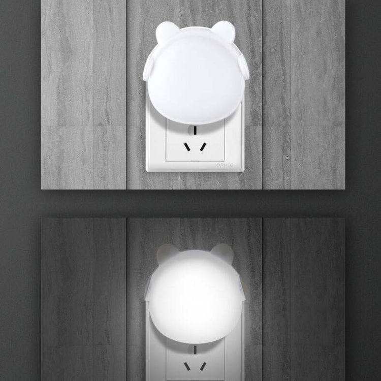 4 PCS Smart Light Control LED Bedroom Mini Night Light Energy-Saving Bedside Lamp, US Plug