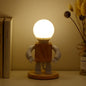 Solid Wood Robot Bedroom Bedside Simple Study Lamp Table Lamp