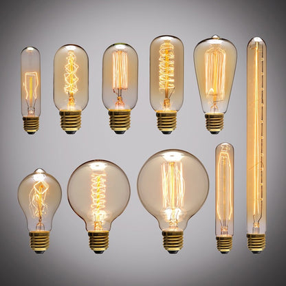 E27 40W Retro Edison Light Bulb Filament Vintage Ampoule Incandescent Bulb, AC 220V