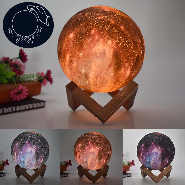 3D Moon Lamp Children Gift Table Lamp Painted Starry Sky LED Night Light