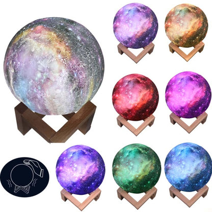 3D Moon Lamp Children Gift Table Lamp Painted Starry Sky LED Night Light