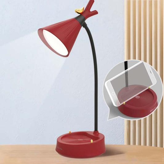 GIVELONG Forest Bird LED Touch Usb Table Lamp With Mobile Phone Holder Bedroom Bedside Night Light