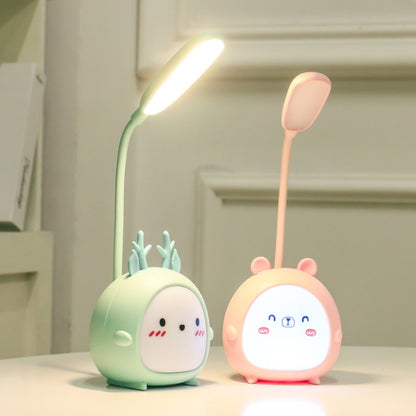 YW2021 Cartoon Cute LED Eye Protection Desk Lamp Student Dormitory Bedroom Folding Reading Desk Lamp