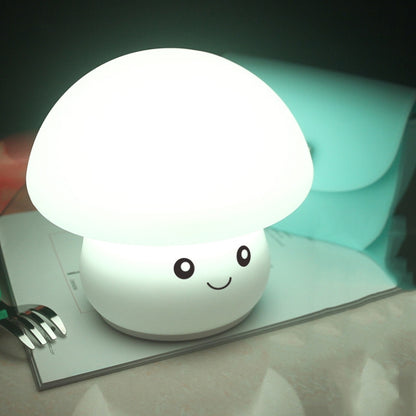 Silicone Colorful Mushroom Night Light Bedside Sleeping Table Lamp